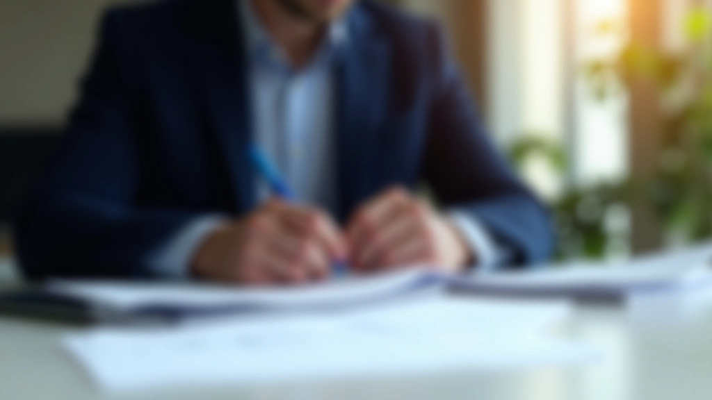 Finanční poradce analyzující čísla na papíru, podrobné dokumenty o stavebním spoření